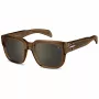 DAVID BECKHAM DB-7146-S-FMP Meeste polariseeritud ruudukujulised päikeseprillid peegelkattega, 53 mm