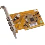 Dawicontrol DC-1394 PCI Express FireWire 400 adapterkaart 2 välise + 1 sisemise pordiga, VIA VT6306, madala profiiliga kronstein