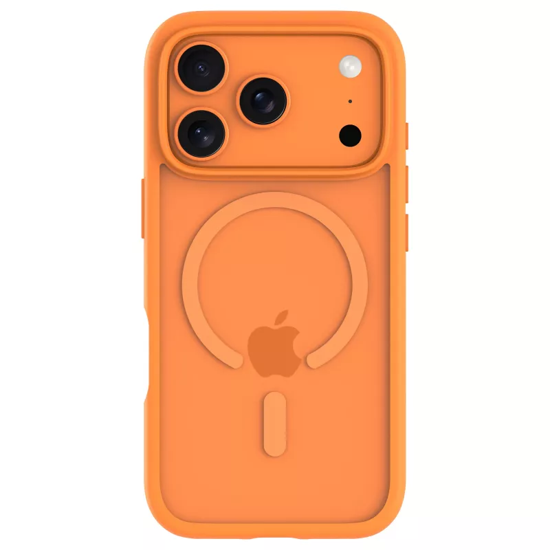DBRAMANTE 1928 Grenen Tagakaas iPhone'ile - MagSafe Ühilduv - Taaskasutatud Plastik - Oranž - Apple'ile