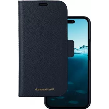 dbramante1928 New York ümbris Apple iPhone 15 Pro Max-le - täisteranahk, veerisemustriga, Pacific Blue NY67PABL5695