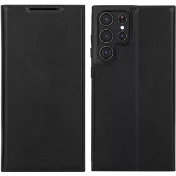 dbramante1928 Oslo Flip Case mobiiltelefonile - Polüuretaan (PU), Plastik - Must - Samsung Galaxy S22 Ultra jaoks