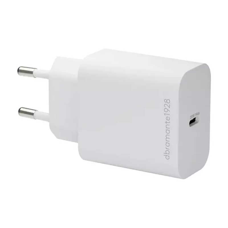 dbramante1928 re-charge 20W USB-C PD/PPS toiteadapter – valge (EU-pistik, hulgipakend)