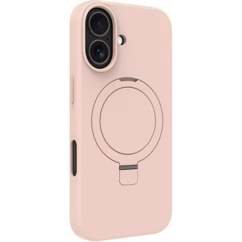 dbramante1928 Roskilde Kick Back Cover for Mobile Phone - MagSafe Compatible - ICON - Rose Sand - for Apple iPhone 17