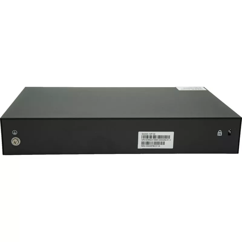 DCN S4200-10P-SI Hallatav Layer 2 PoE+ lüliti, 8x Gigabit RJ45 (PoE+), 2x SFP, 130W
