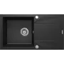 DEANTE 1-kraaniga graniitkomposiit köögivalamu nõrutusrestiga - Must