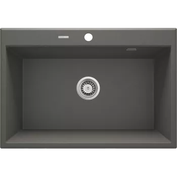 DEANTE 1-kraaniga graniitkomposiitvalamu äravooluga - grafiit 780x435mm