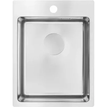DEANTE 1-kraaniga terasest valamu Onyx Black graniitkomposiit pealepandav köögivalamu 530x500mm