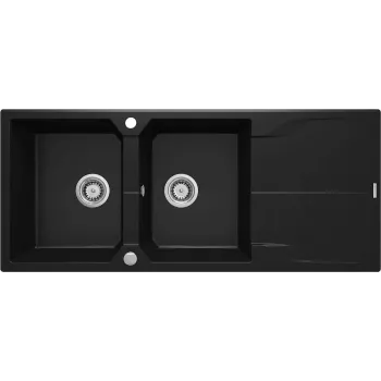 DEANTE 2-kraaniga graniitvalamu kuivatusrestiga - Onyx Black