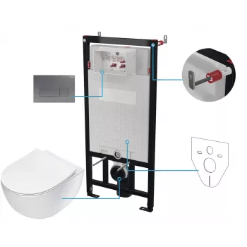 DEANTE 6-in-1 Concealed Toilet Set