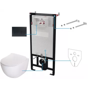 DEANTE 6-in-1 peidetud tualettpottide komplekt