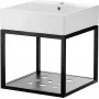 DEANTE CDTW6U5S rippuv vannitoamööbel koos valamuga 50x50 cm valge