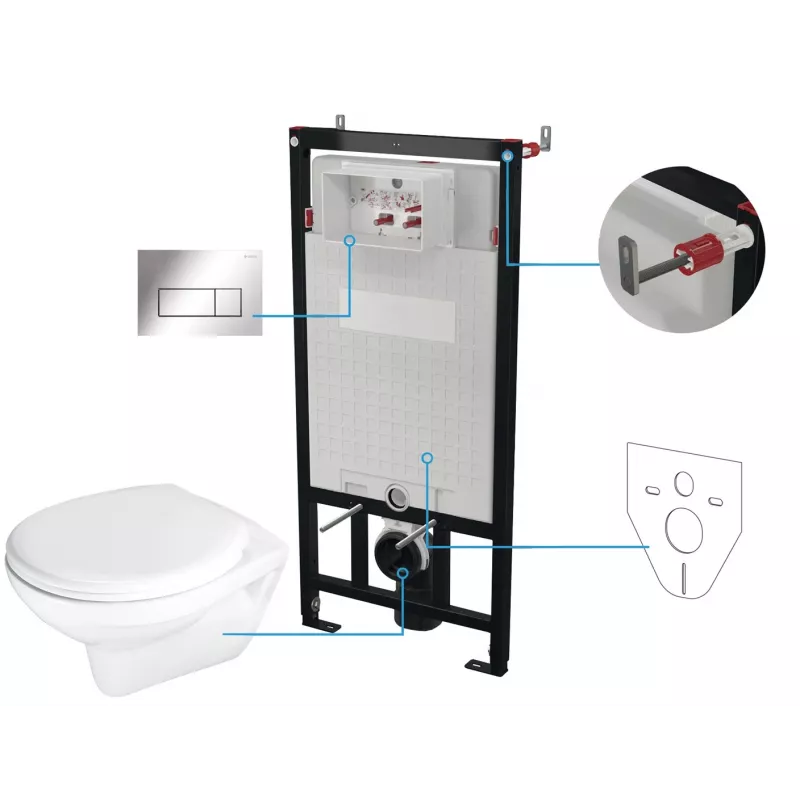 DEANTE Peidetud WC komplekt 6 in 1
