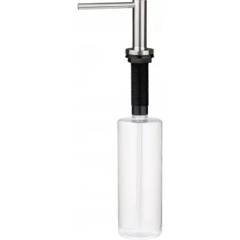 DEANTE Nõudepesuvahendi dosaator käsnaga hoidikuga, 380 ml, must
