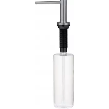 DEANTE nõudepesuvahendi dosaator käsnaga hoidikuga, 380 ml, hall/läbipaistev
