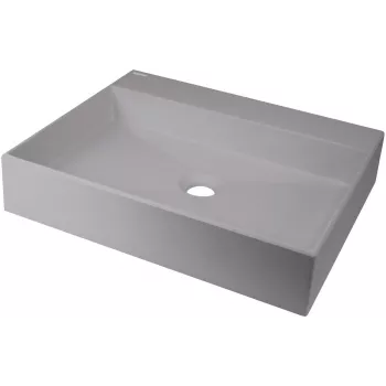 DEANTE Graniitkomposiidist Töötasapinna Valamu Äravooluga - 500x400 mm Grafiitmust