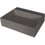 DEANTE Granite Composite Countertop Washbasin with Tap Hole and Drainer - Black, Smooth Matt