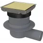 DEANTE Point Drain - Reversible 100x100 mm roostevabast terasest dušiäravool