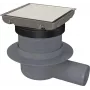 DEANTE Point Drain - Pööratav roostevabast terasest dušiäravool 150x150mm