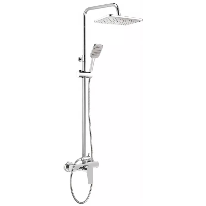 DEANTE Vihmadušš segistiga, kroom, 250 mm