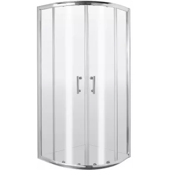 DEANTE Poolringikujuline Dušikabiin 80 cm, Kroom, Läbipaistev Klaas