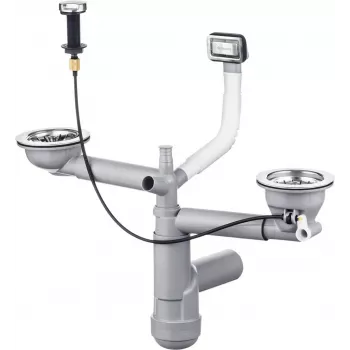 DEANTE Sifoon 1,5- ja 2-kausilisele graniitvalamule - Space-Saver