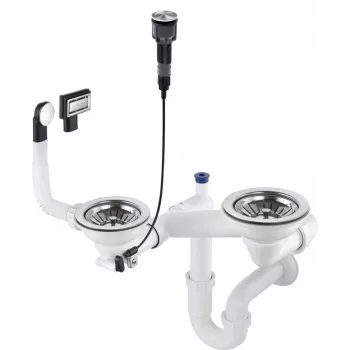 DEANTE Sifoon 1,5- ja 2-kausilisele graniitvalamule - Space-Saver
