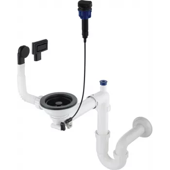 DEANTE Sifoon 1-kausilisele graniitvalamule - Space-Saver