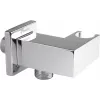 DEANTE Square Angled Connector with Hand Shower Holder, Chrome