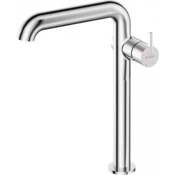 DEANTE Kõrge kraanikausisegisti ristkülikukujulise tilaga, kroom, messing, 1-auguline lauale paigaldatav, keraamiline kassett 35 mm, kõrgus 301 mm, ulatus 160 mm, vooluklass Z, akustiline rühm I