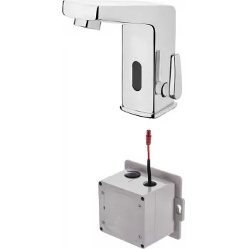 DEANTE Touchless Washbasin Mixer with Temperature Control - 4xAA