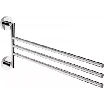 DEANTE Triple Swivel Towel Rack Wall-Mounted Chrome