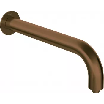 DEANTE Wall Shower Spout - 380 mm, Matte Black, Brass, Single Lever, 150 mm Connection Spacing