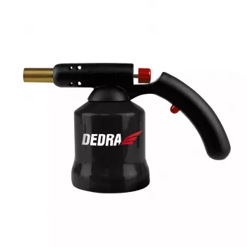DEDRA 31A020 Gaasipõleti piesosüütega, 1300°C, leegi stabilisaatoriga, reguleeritava leegiga, butaan EN417