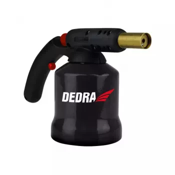 DEDRA 31A020 Gaasipõleti piesosüütega, 1300°C, leegi stabilisaatoriga, reguleeritava leegiga, butaan EN417
