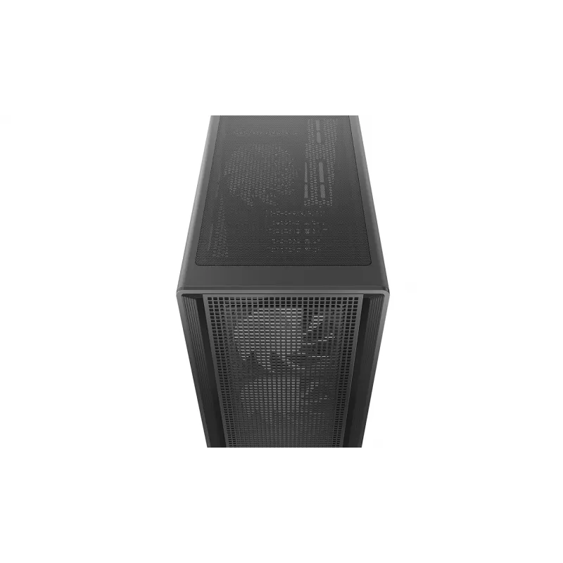 Deepcool CC550 4F Mid Tower korpus, 4x 120mm LED ventilaatorit, karastatud klaas, must