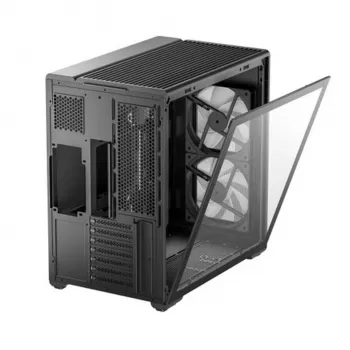 Deepcool CG590 MESH 2F keskmise torniga korpus - must, karastatud klaas, 2x120mm ventilaatorid