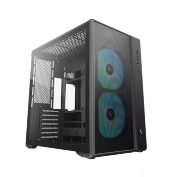 Deepcool CG590 MESH 2F keskmise torniga korpus - must, karastatud klaas, 2x120mm ventilaatorid