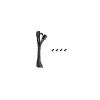 Deepcool FD12R ARGB V2 120mm PWM ARGB korpusiventilaator - must
