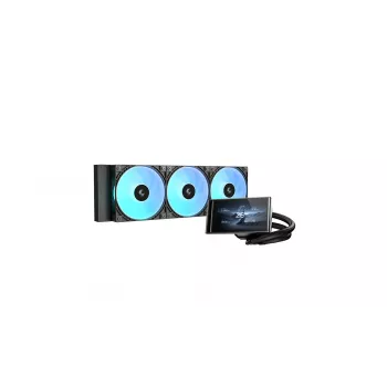 Deepcool LT360 VISION ARGB 360mm vedelikjahuti, must, ARGB, Intel ja AMD, 3x120mm PWM ventilaatorid