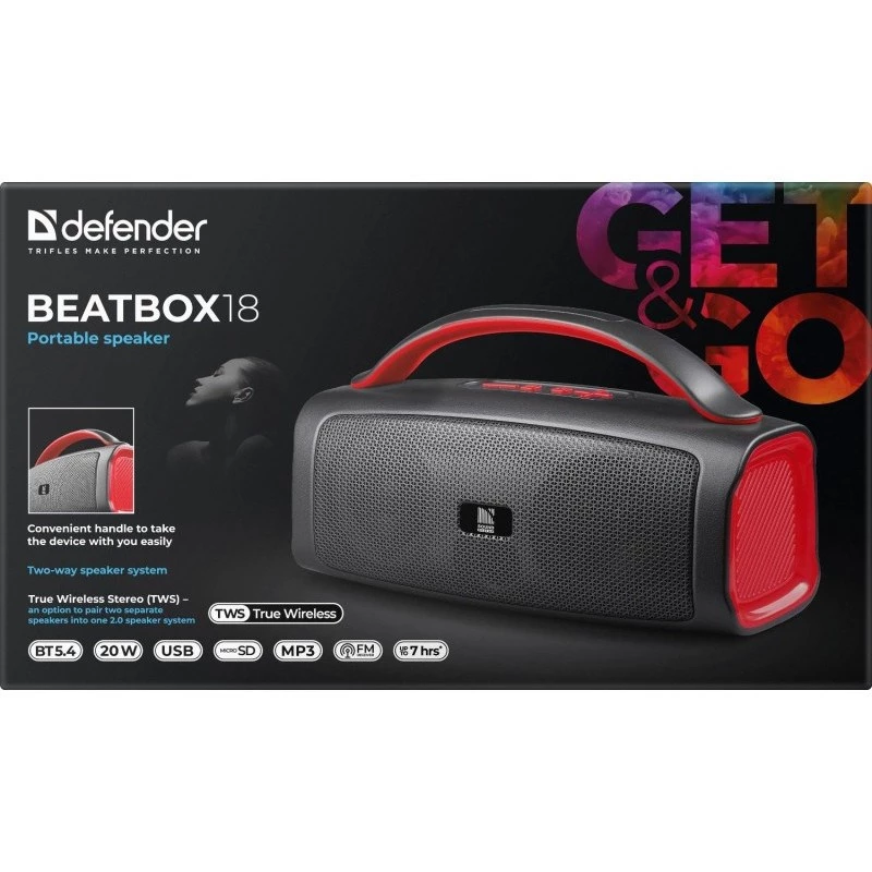 Defender Beatbox 18 20W Bluetooth kõlar