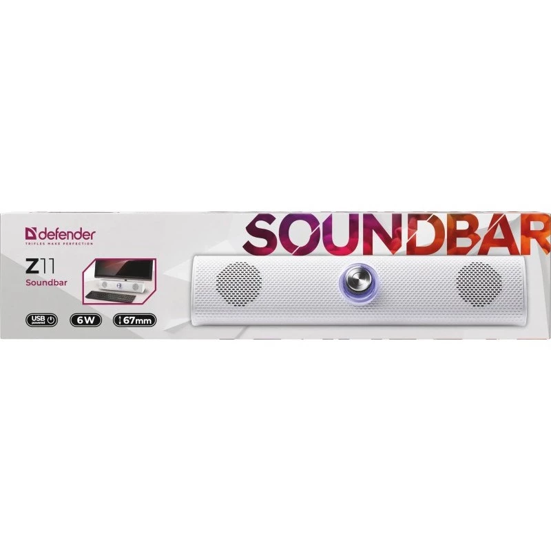 defender SOUNDBAR Z11 6W LED valge heliriba