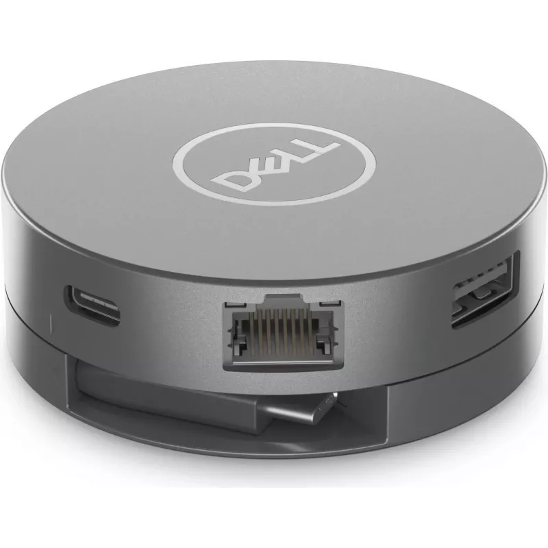 Dell 6-in-1 USB-C mitme pordiga adapter DA305Z - HDMI, DisplayPort, VGA, USB-A, USB-C PD, Gigabit Ethernet