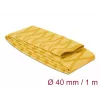 Delock 19605 Kuumakahanenuvtoru, X-mustriga libisemiskindel, 1 m x 40 mm, kollane