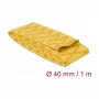 Delock 19605 Kuumakahanenuvtoru, X-mustriga libisemiskindel, 1 m x 40 mm, kollane