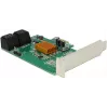 DeLOCK 4-porti SATA 6Gb/s PCIe 2.0 x1 kontrollerkaart Marvell 88SE9215-ga