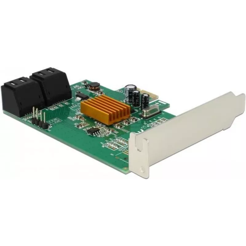 DeLOCK 4-porti SATA 6Gb/s PCIe 2.0 x1 kontrollerkaart Marvell 88SE9215-ga