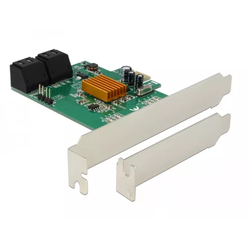 DeLOCK 4-porti SATA 6Gb/s PCIe 2.0 x1 kontrollerkaart Marvell 88SE9215-ga