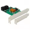 DeLOCK 4-porti SATA 6Gb/s PCIe 2.0 x1 kontrollerkaart Marvell 88SE9215-ga