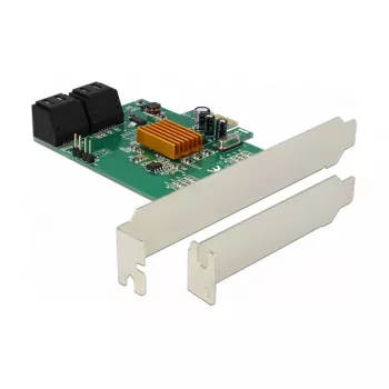 DeLOCK 4-porti SATA 6Gb/s PCIe 2.0 x1 kontrollerkaart Marvell 88SE9215-ga