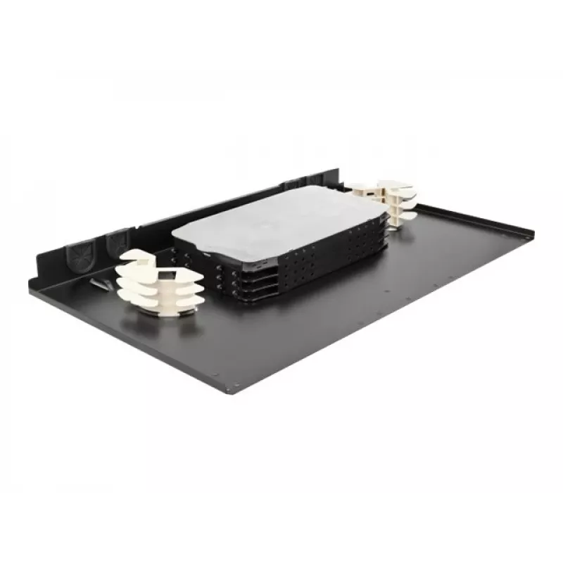Delock 43350 19-tolline 2U rack mount fiiberoptiline splice-karp, 96 kiudu, LC Duplex, must